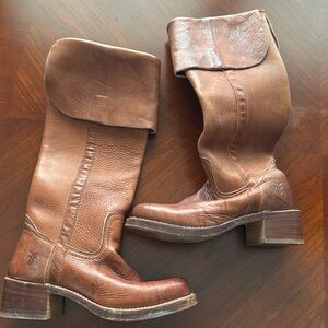 Vintage 70's  Frye Campus OTK Boots US wms 6